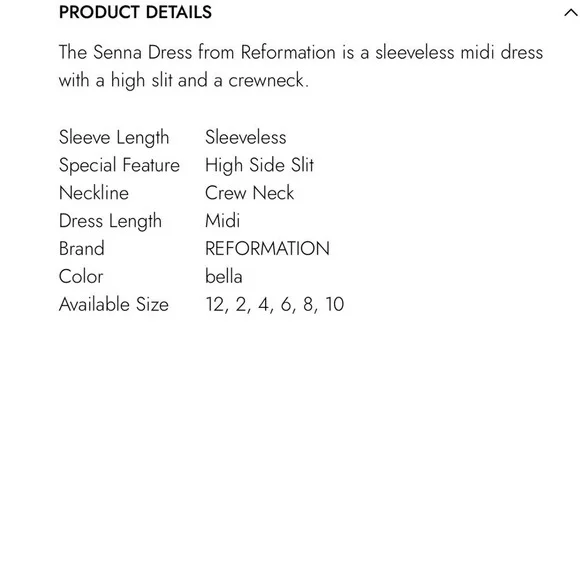 NWT Reformation Senna Bella Floral High Slit Sleeveless Maxi Dress Size 16 New - Picture 5 of 11